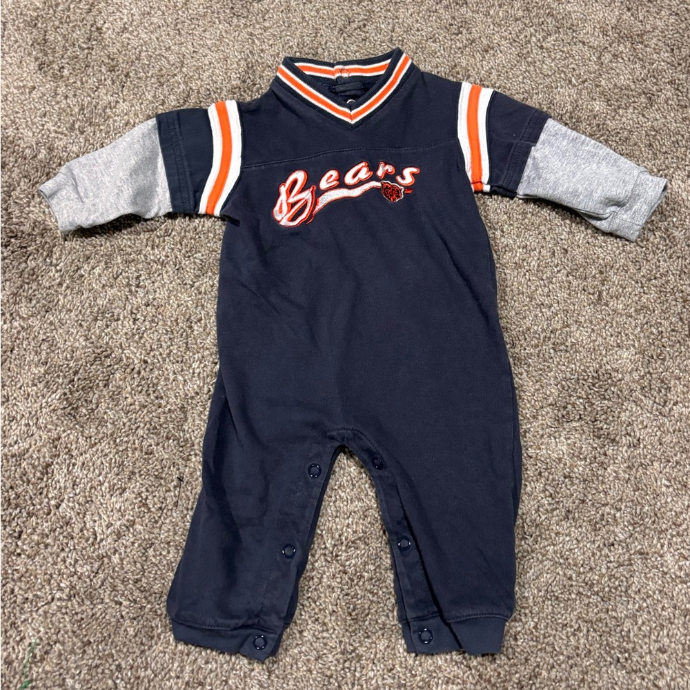 RARE NFL Chicago Bears Vintage Infant 6-9 Months Navy Blue Coverall